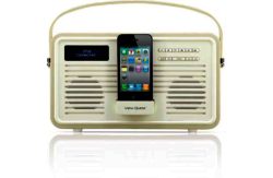 View Quest Retro DAB Radio with 30-Pin iPod Dock - Cream.